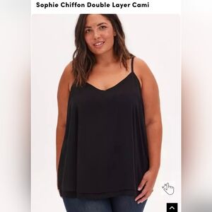 Torrid Sophisticated Black Sleeveless Top
